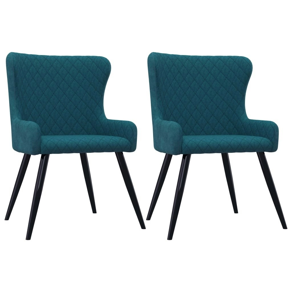 Dining Chairs 2 pcs Blue Velvet 282525