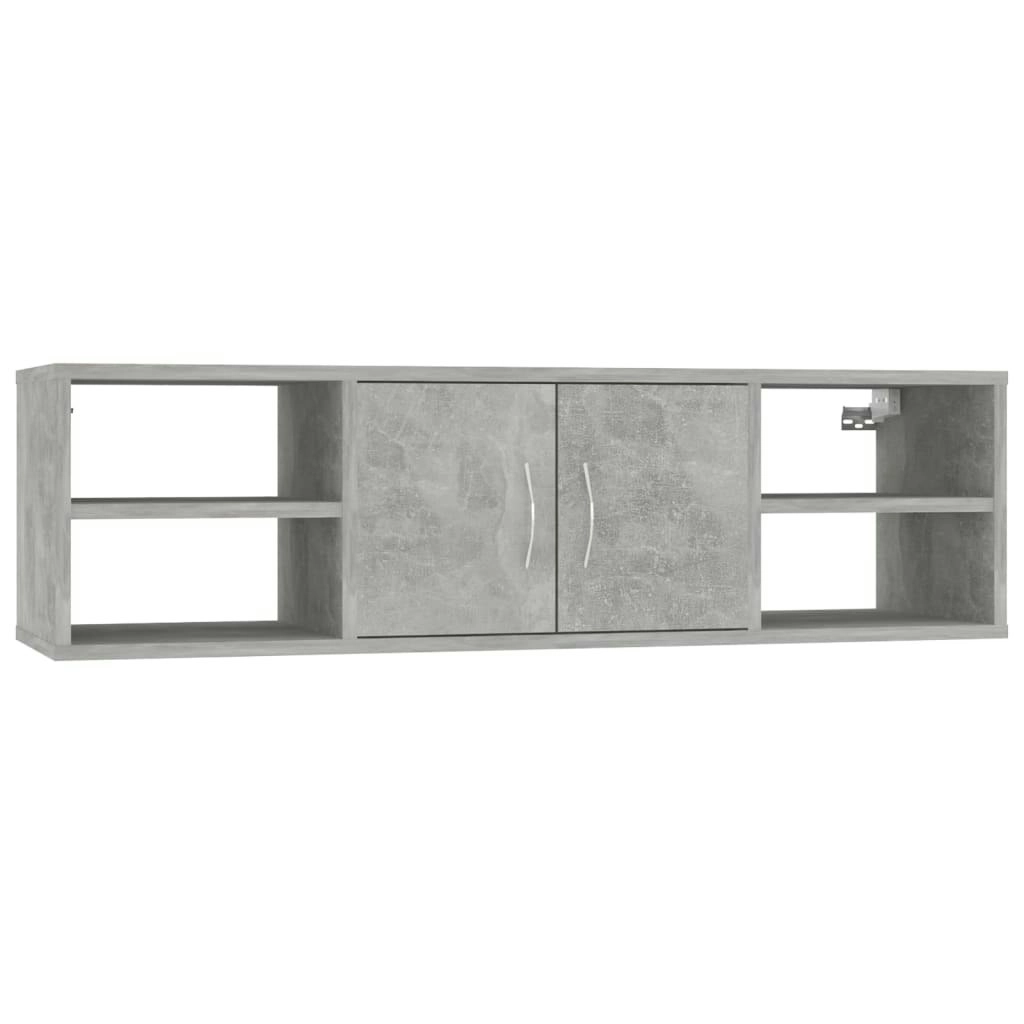 Wall Shelf Concrete Grey 102x30x29 cm Engineered Wood 806260