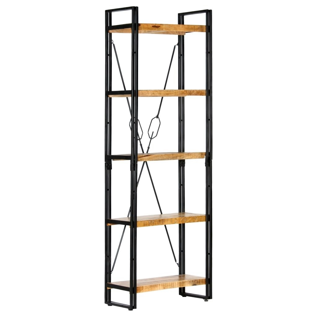 5-Tier Bookcase 60x30x180 cm Solid Mango Wood 286582