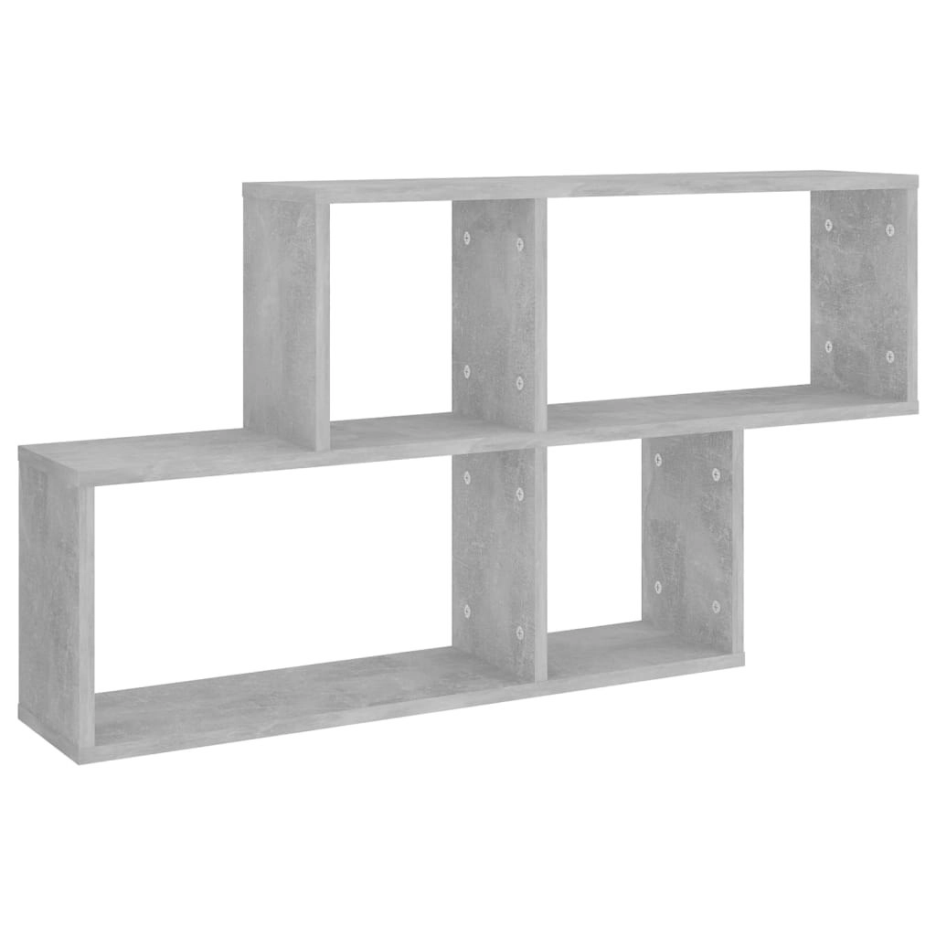 Wall Shelf Concrete Grey 100x18x53 cm Engineered Wood 807164