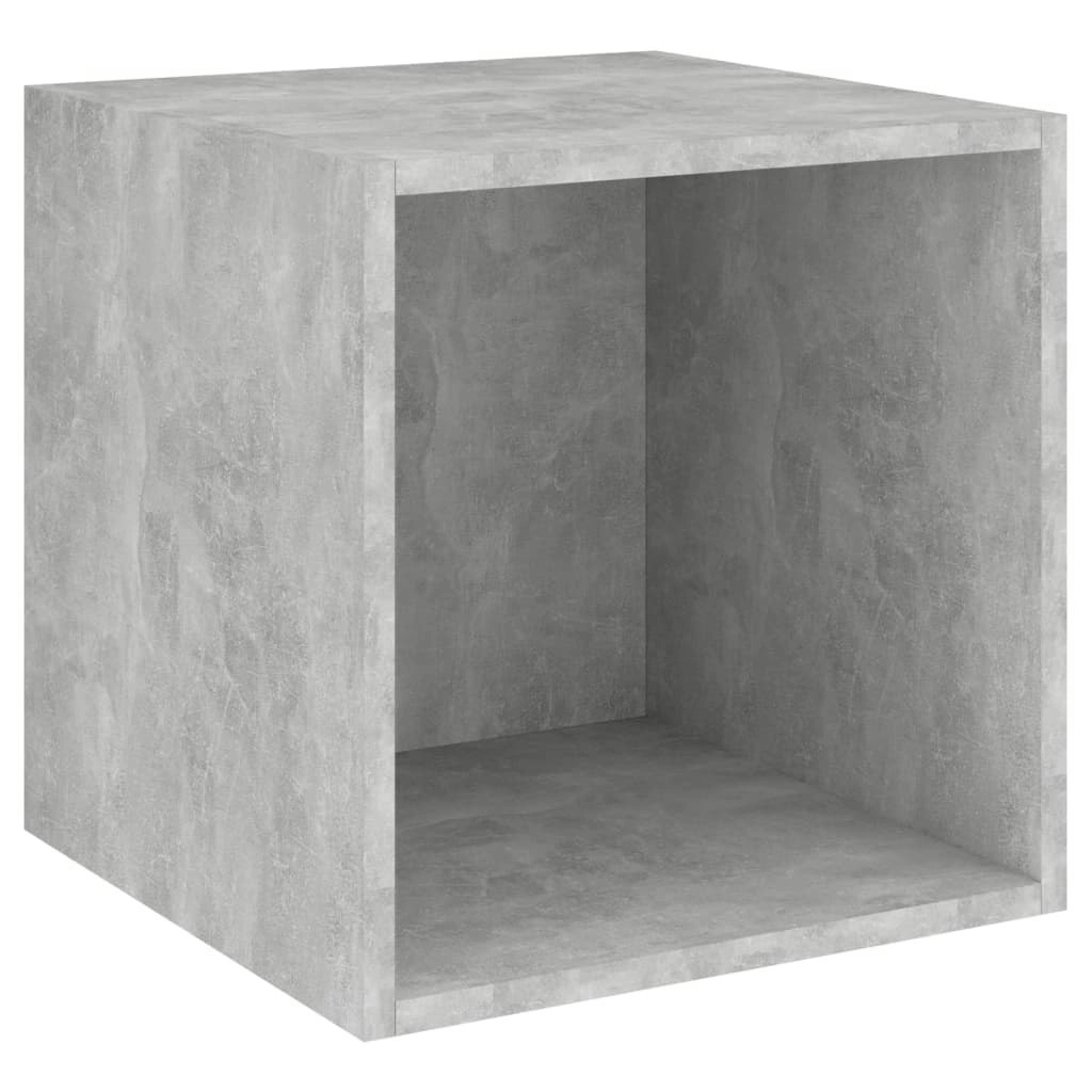 Wall Cabinet Concrete Grey 37x37x37 cm Engineered Wood 805456