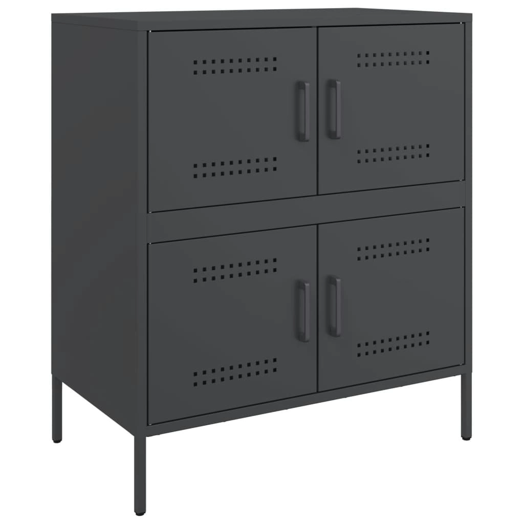 Sideboard Black 68x39x79 cm Steel 842952