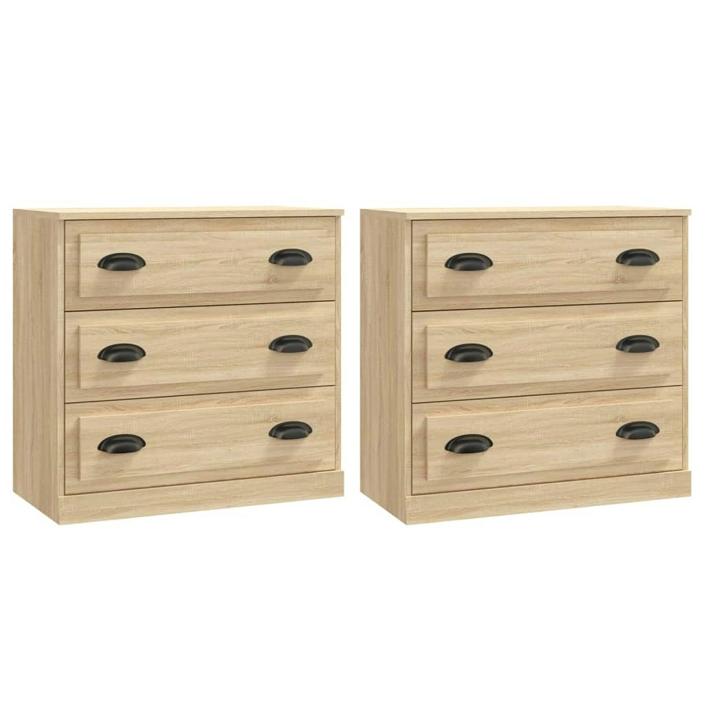 Sideboards 2 pcs Sonoma Oak Engineered Wood 3185242