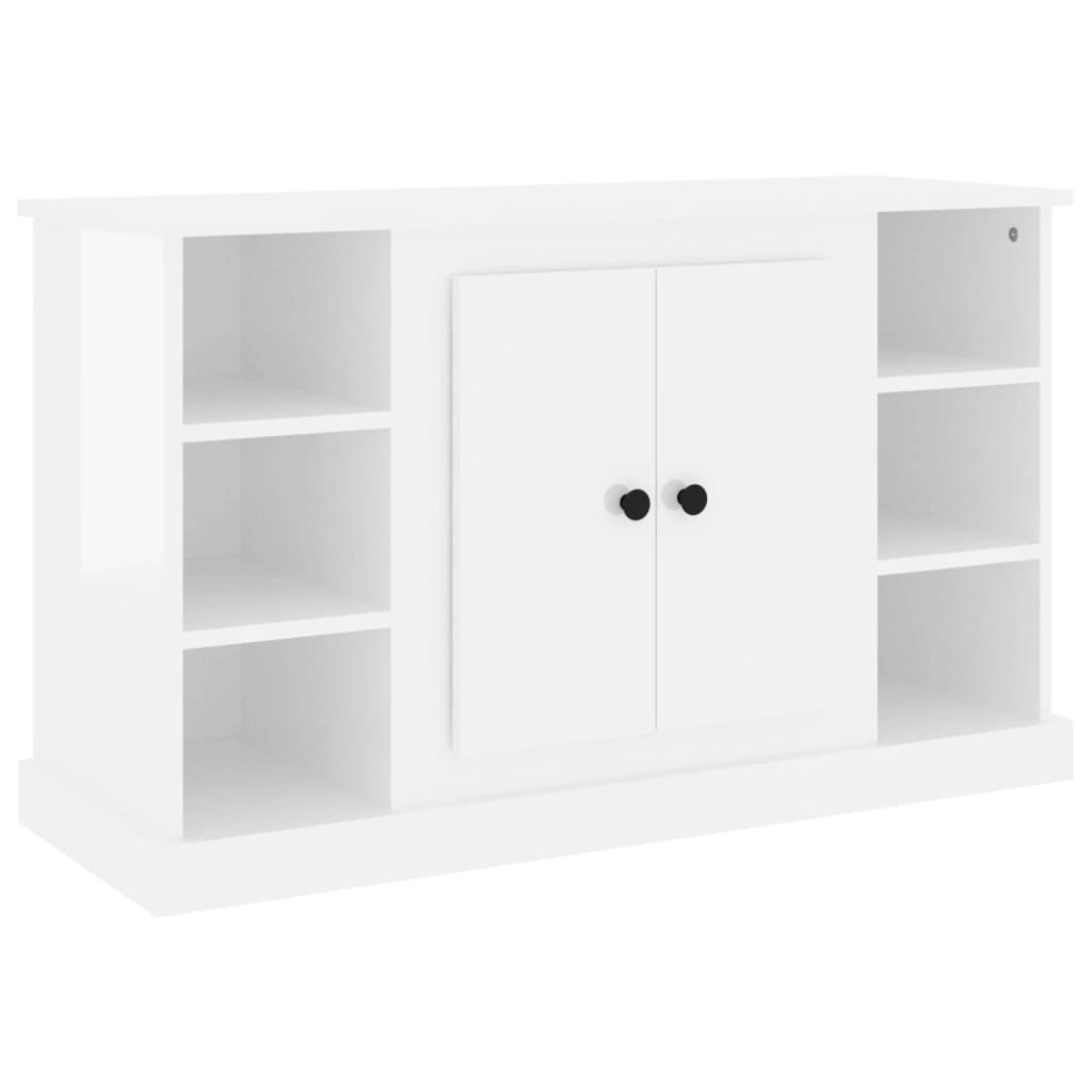 Sideboard High Gloss White 100x35.5x60 cm Engineered Wood 816442