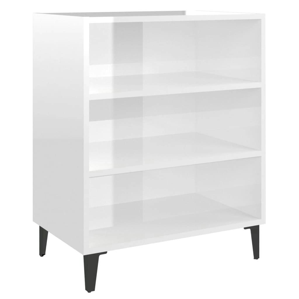 Sideboard High Gloss White 57x35x70 cm Engineered Wood 806064