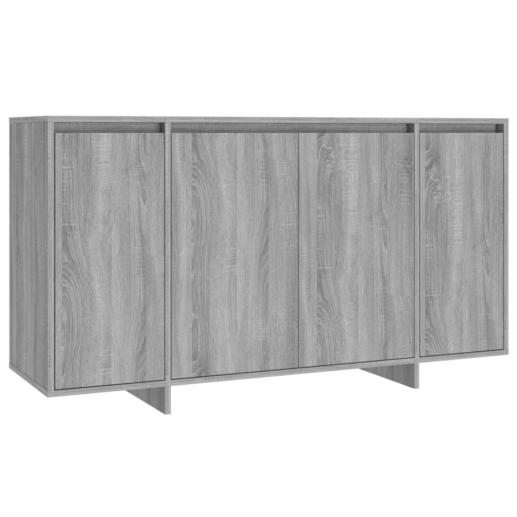 Sideboard Grey Sonoma 135x41x75 cm Engineered Wood 813057