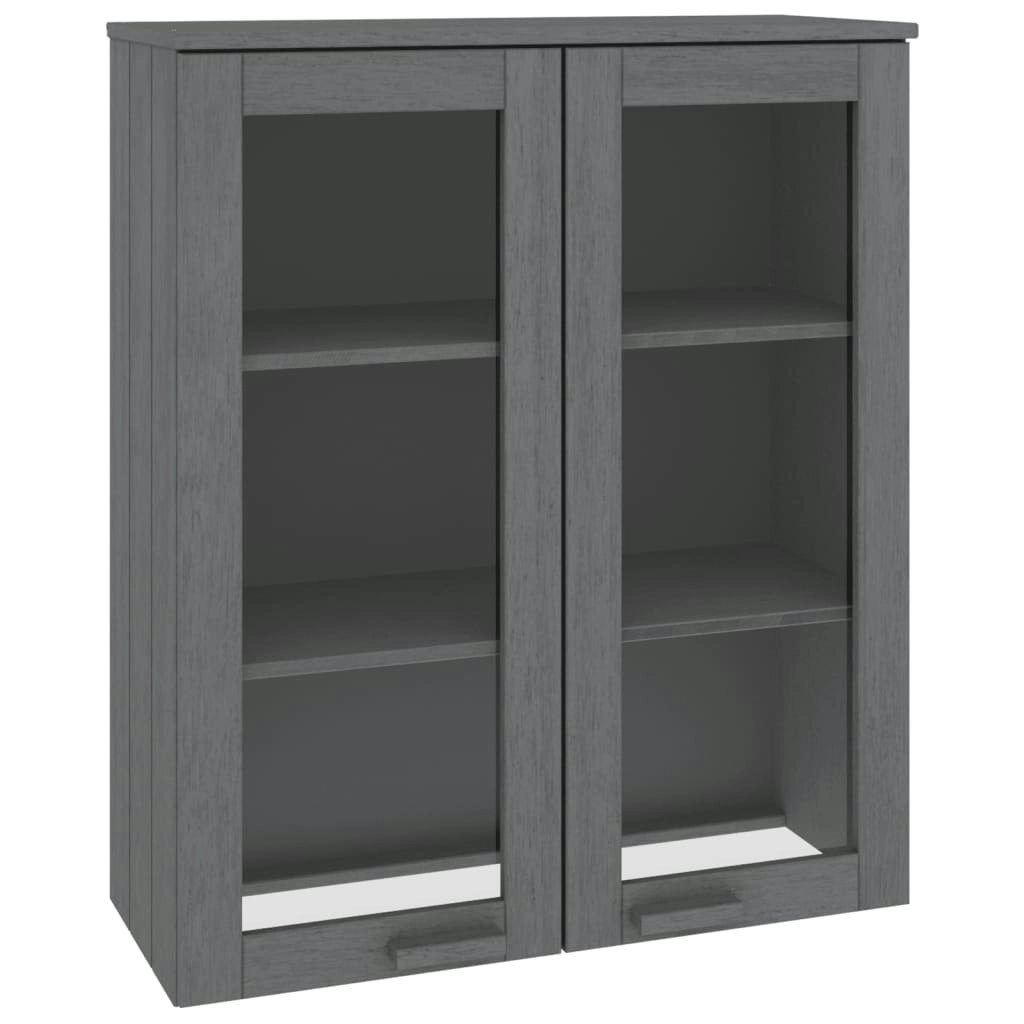 Top for Highboard"HAMAR" Dark Grey 85x35x100cm Solid Wood Pine 340506