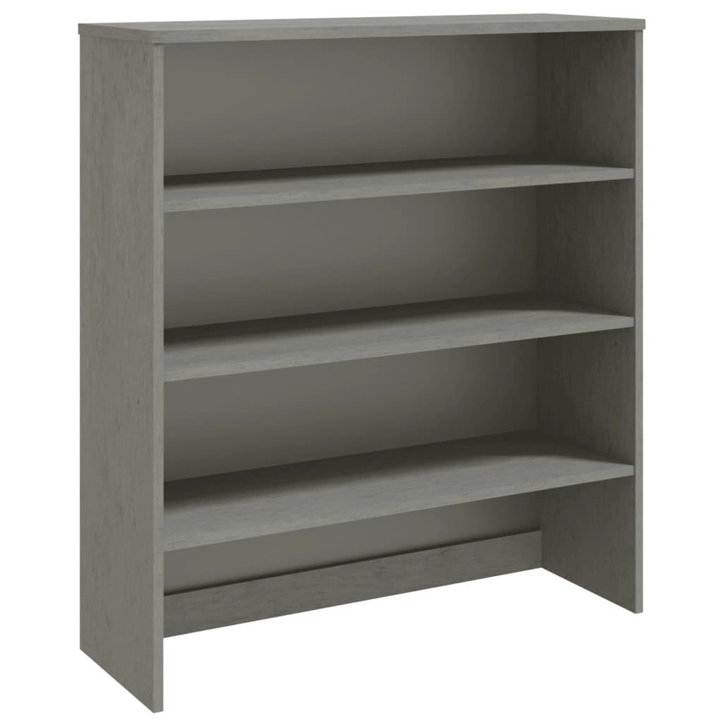 Top for Highboard"HAMAR" Light Grey 90x30x100cm Solid Wood Pine 340435