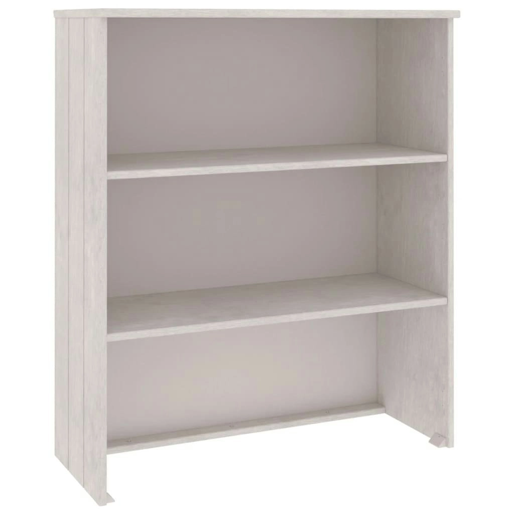 Top for Highboard"HAMAR" White 85x35x100 cm Solid Wood Pine 340509