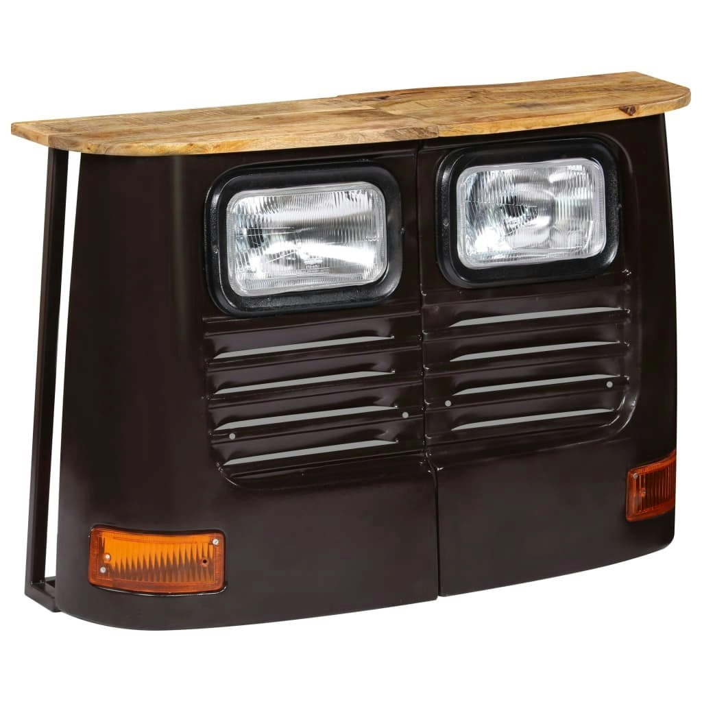 Truck Sideboard Solid Mango Wood Dark Grey 246244