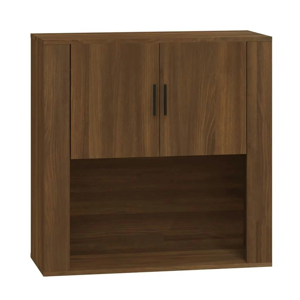 Wall Cabinet Brown Oak 80x33x80 cm Engineered Wood 816591