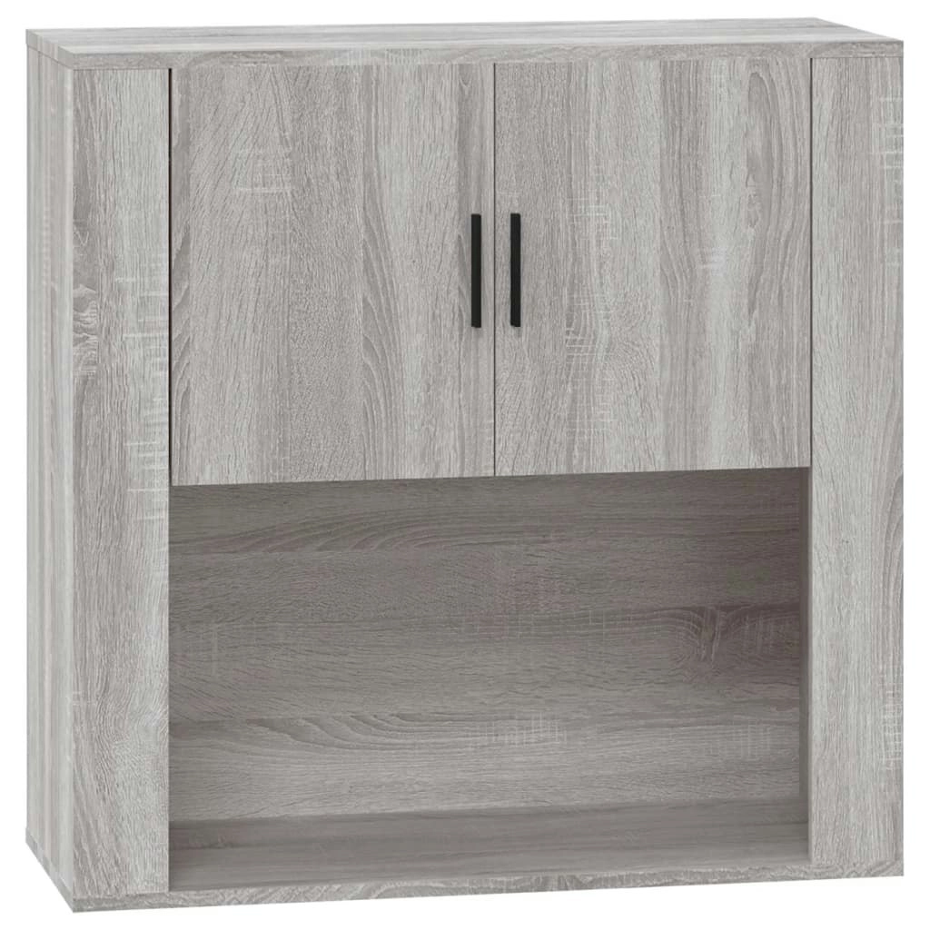 Wall Cabinet Grey Sonoma 80x33x80 cm Engineered Wood 816590