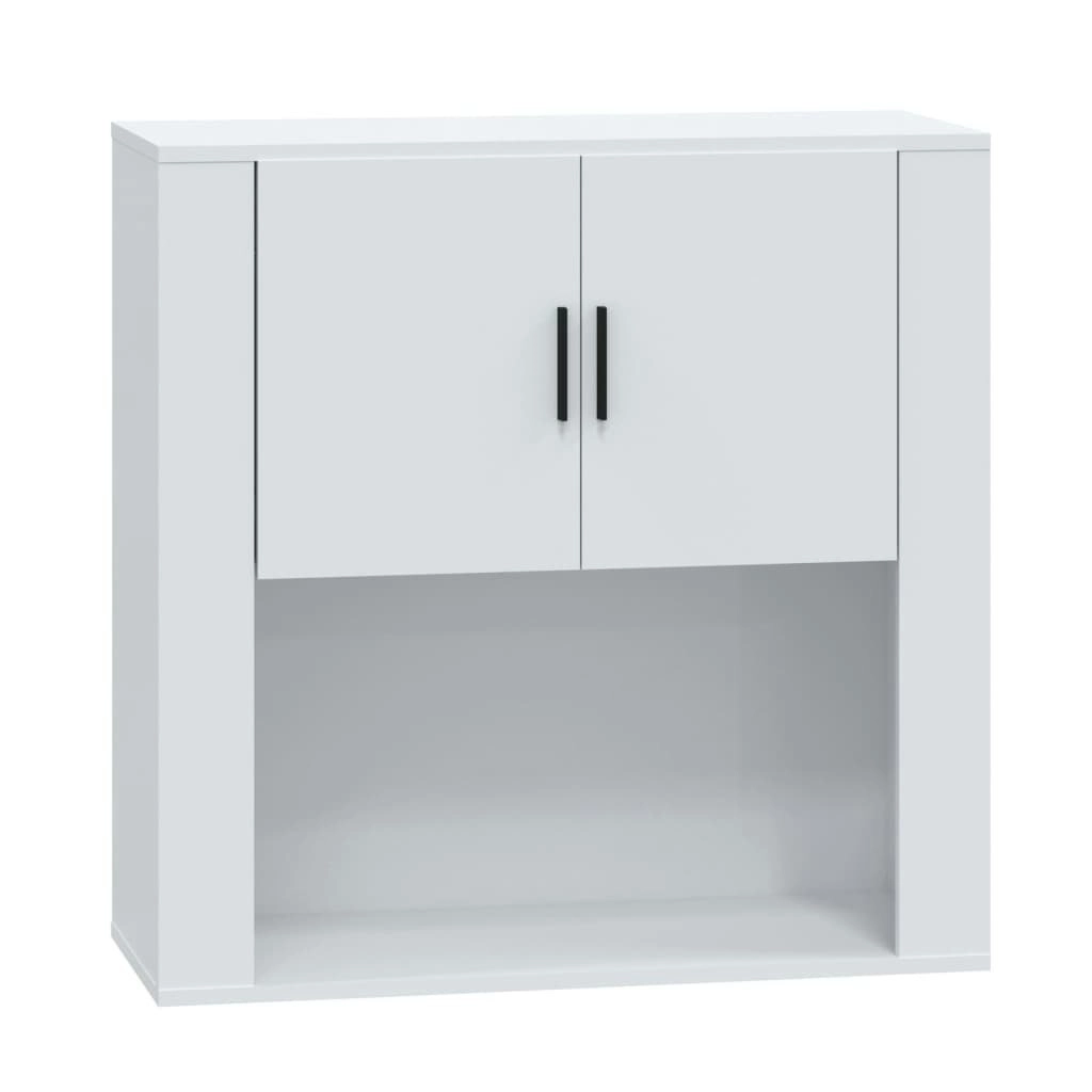 Wall Cabinet High Gloss White 80x33x80 cm Engineered Wood 816586