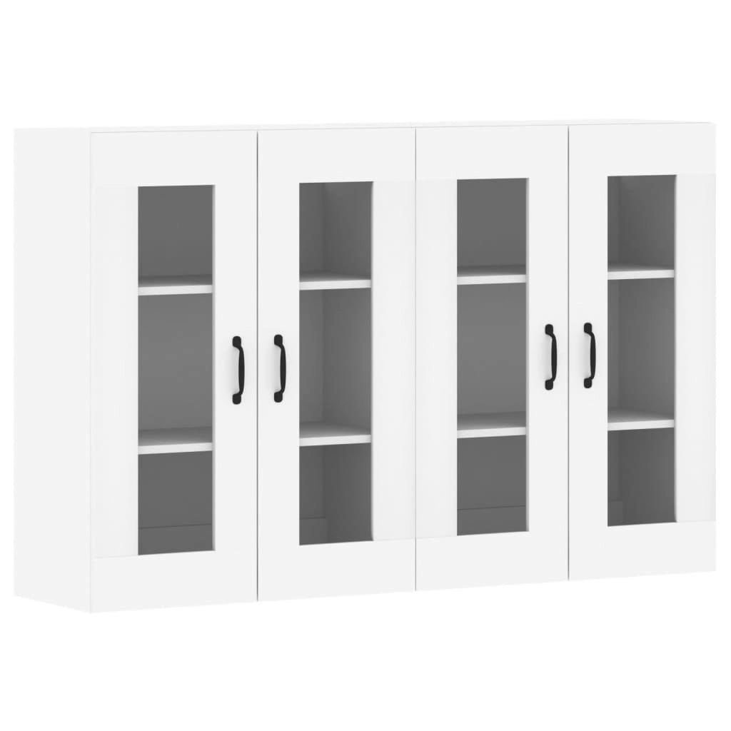 Wall Mounted Cabinets 2 pcs White Engineered Wood 3197905