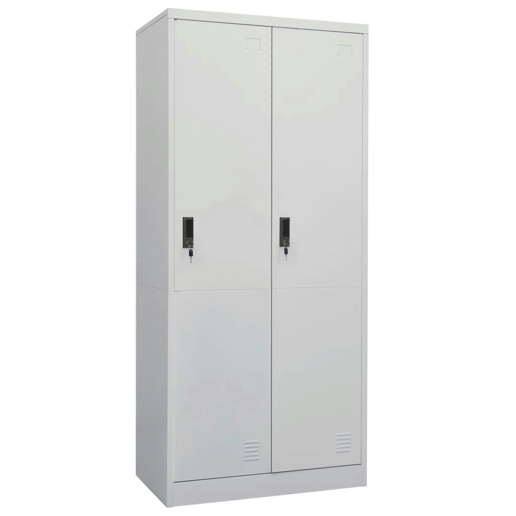 Wardrobe Light Grey 80x50x180 cm Steel 335967