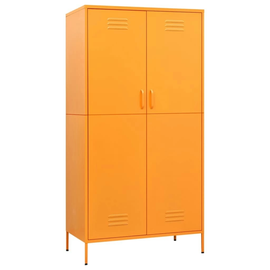 Wardrobe Mustard Yellow 90x50x180 cm Steel 336245