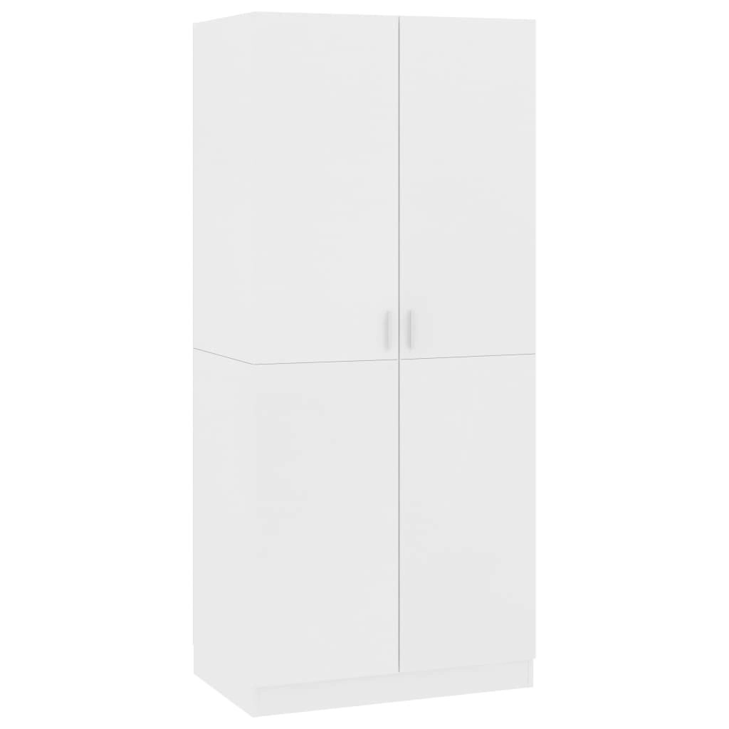 Wardrobe White 80x52x180 cm Engineered Wood 800621