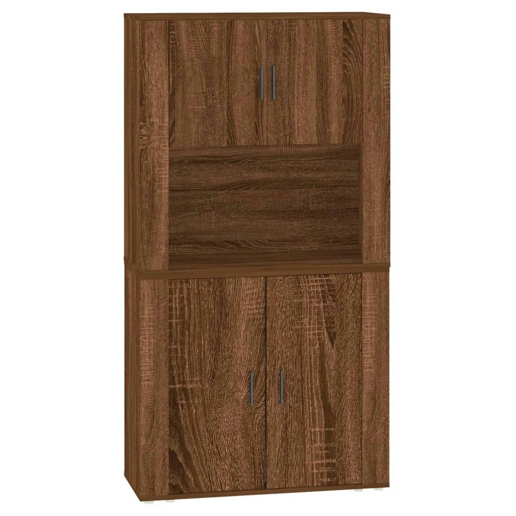 Highboard Brown Oak Engineered Wood 3185358