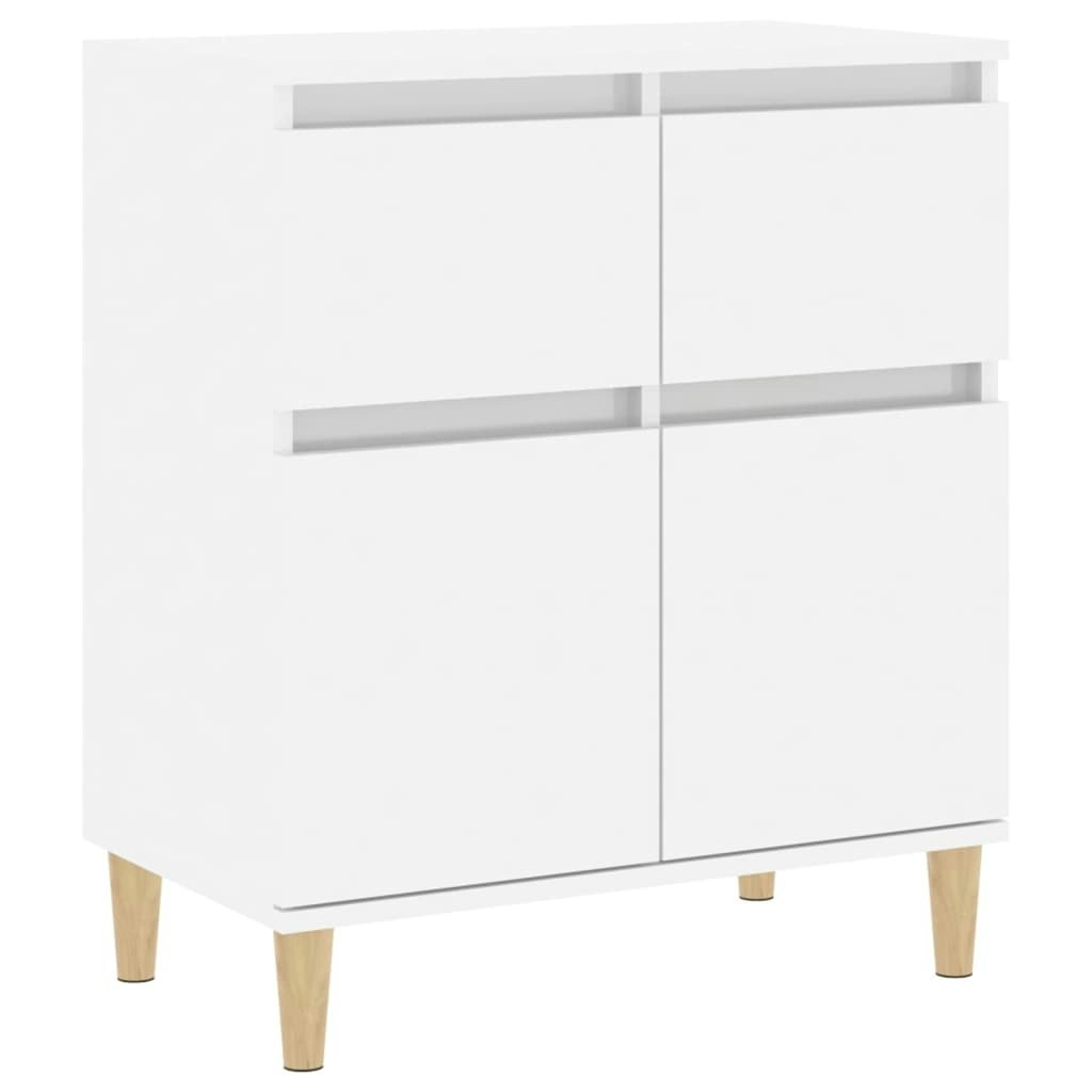 Sideboard High Gloss White 60x35x70 cm Engineered Wood 819678