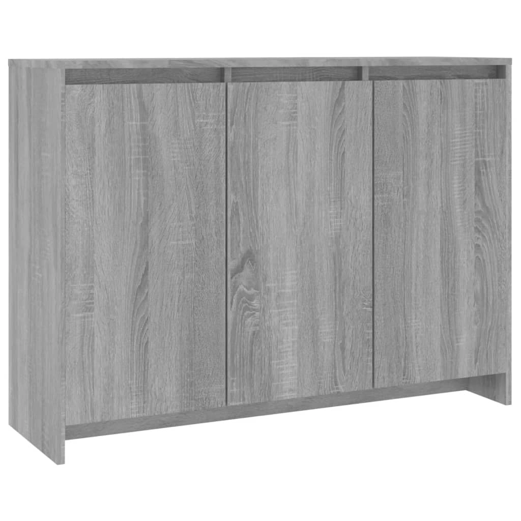 Sideboard Grey Sonoma 102x33x75 cm Engineered Wood 813015