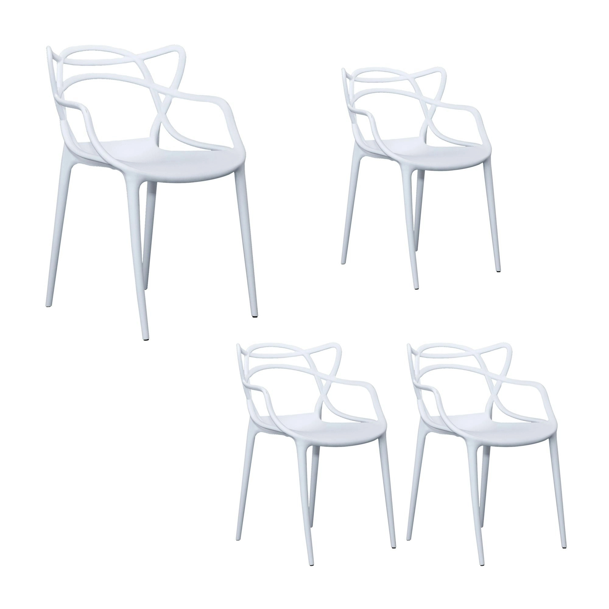 Manly Set of 4 Dining Chair White