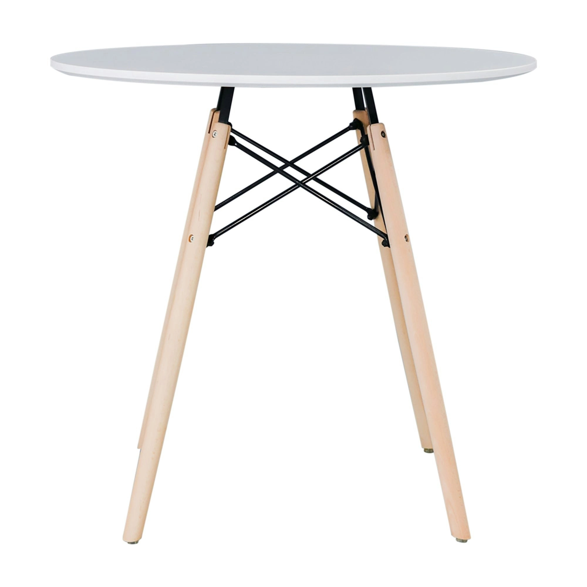 Sokar 100cm Round Dining Table White