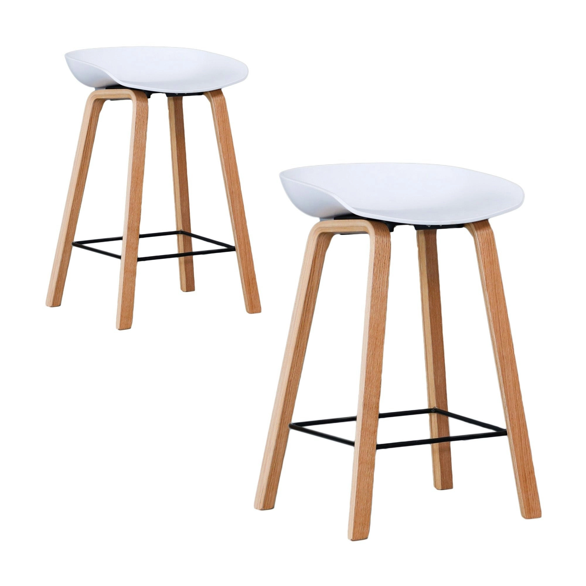 Replica Hay Set of 2 Bar Stool Seat White Oak