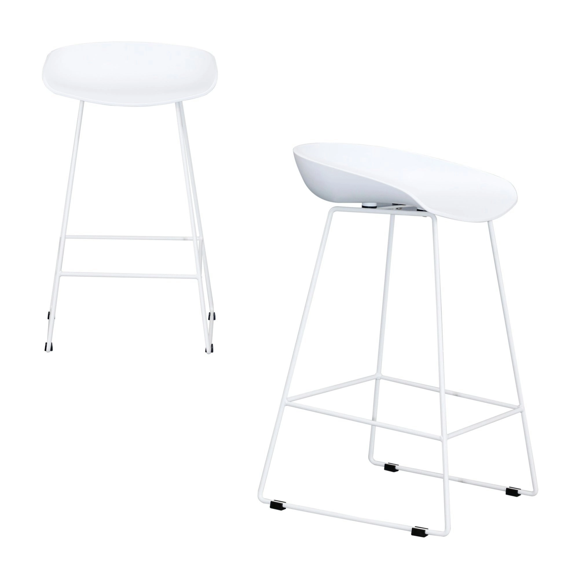 Replica Hay Set of 2 Bar Stool Seat White