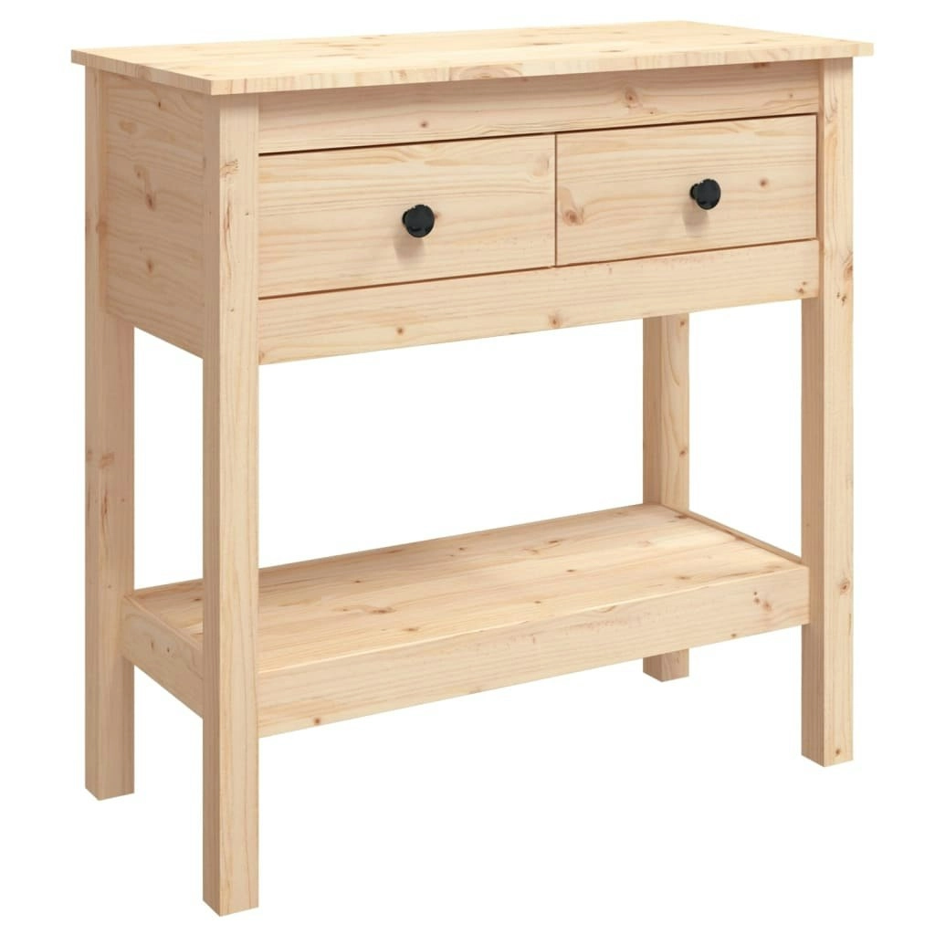 Console Table 75x35x75 cm Solid Wood Pine 814619