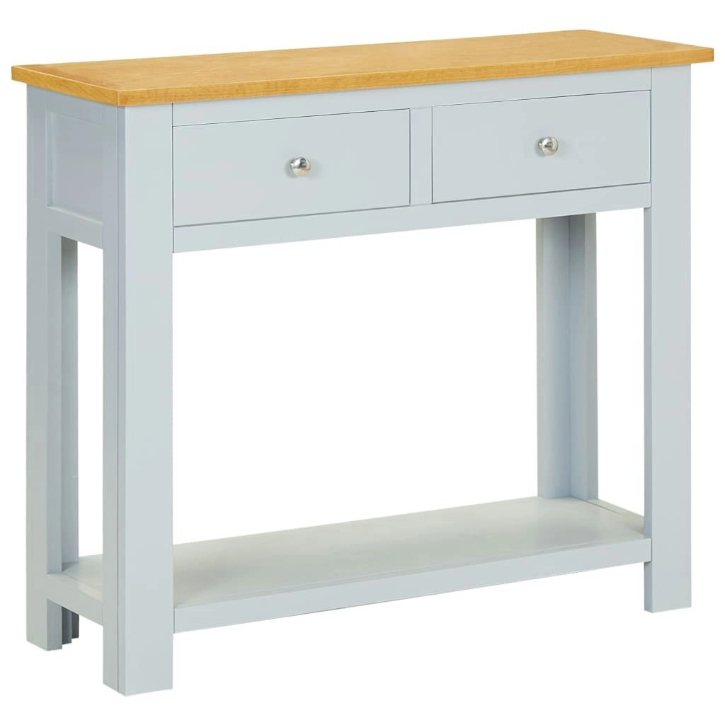 Console Table 83x30x73 cm Solid Oak Wood 288635