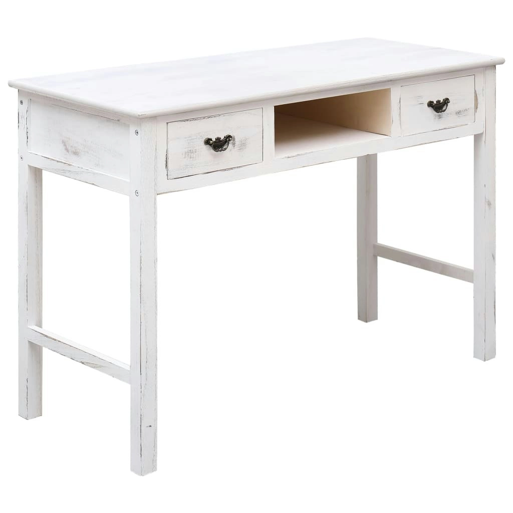 Console Table Antique White 110x45x76 cm Wood 284162