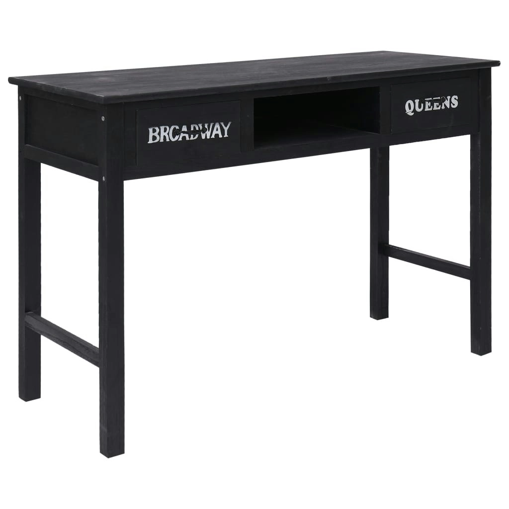 Console Table Black 110x45x76 cm Wood 284161