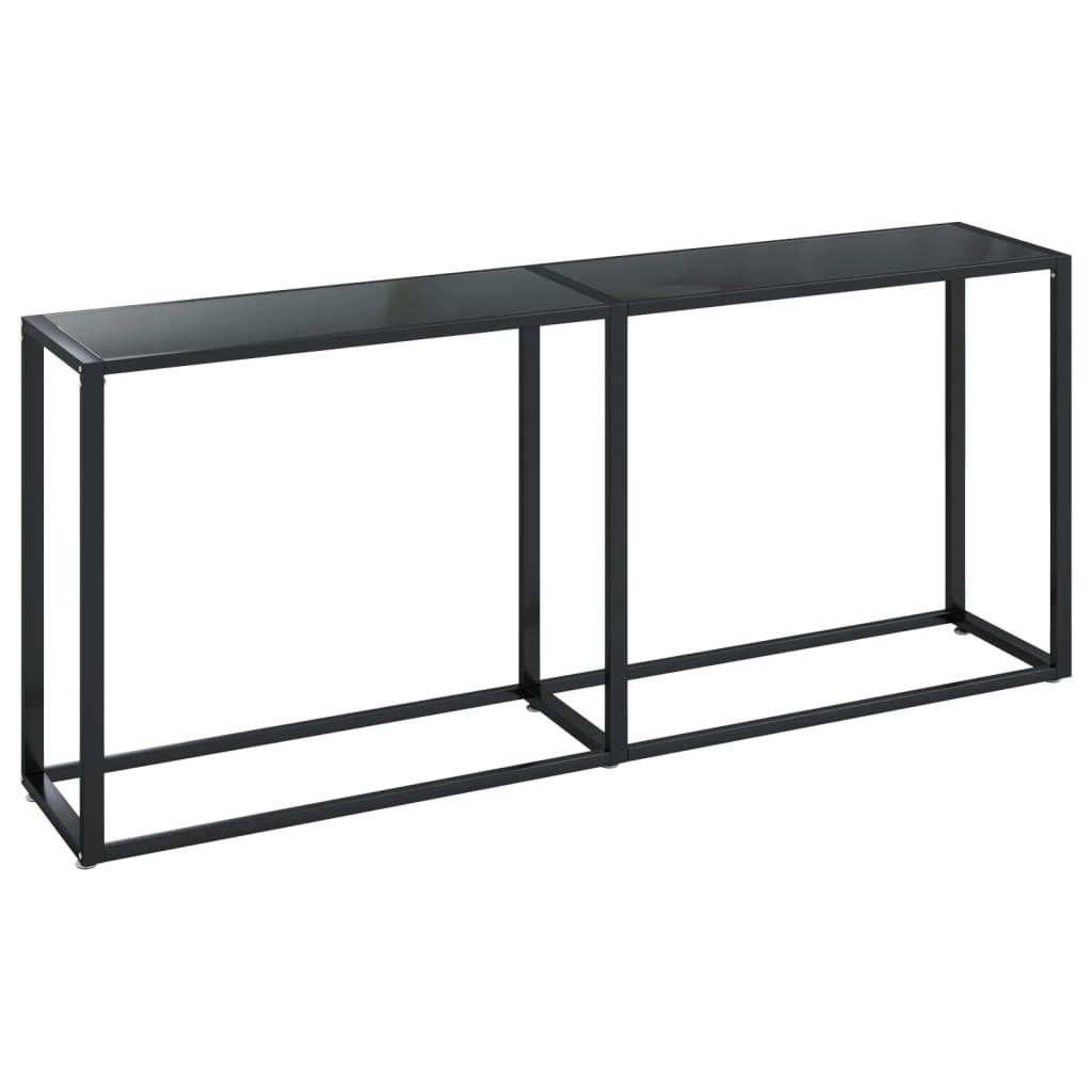 Console Table Black 180x35x75.5cm Tempered Glass 331683