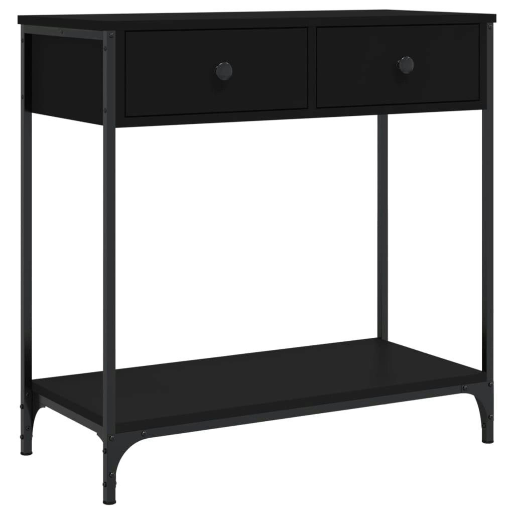 Console Table Black 75x34.5x75 cm Engineered Wood 834175