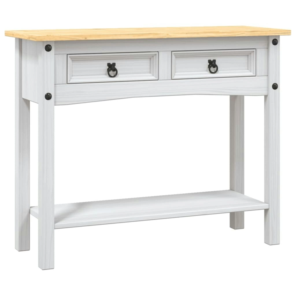 Console Table Mexican Pine Corona Range White 90x34.5x73 cm 282646