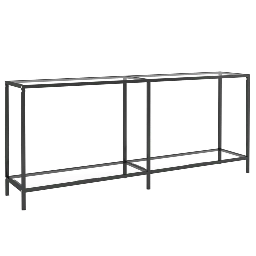 Console Table Transparent 180x35x75.5 cm Tempered Glass 331702