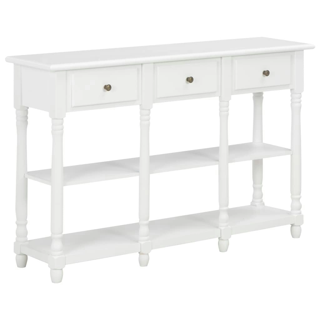 Console Table White 120x30x76 cm MDF 280015