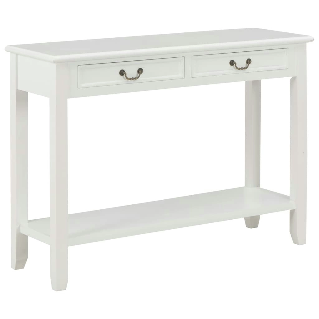 Console Table White 110x35x80 cm Wood 249900