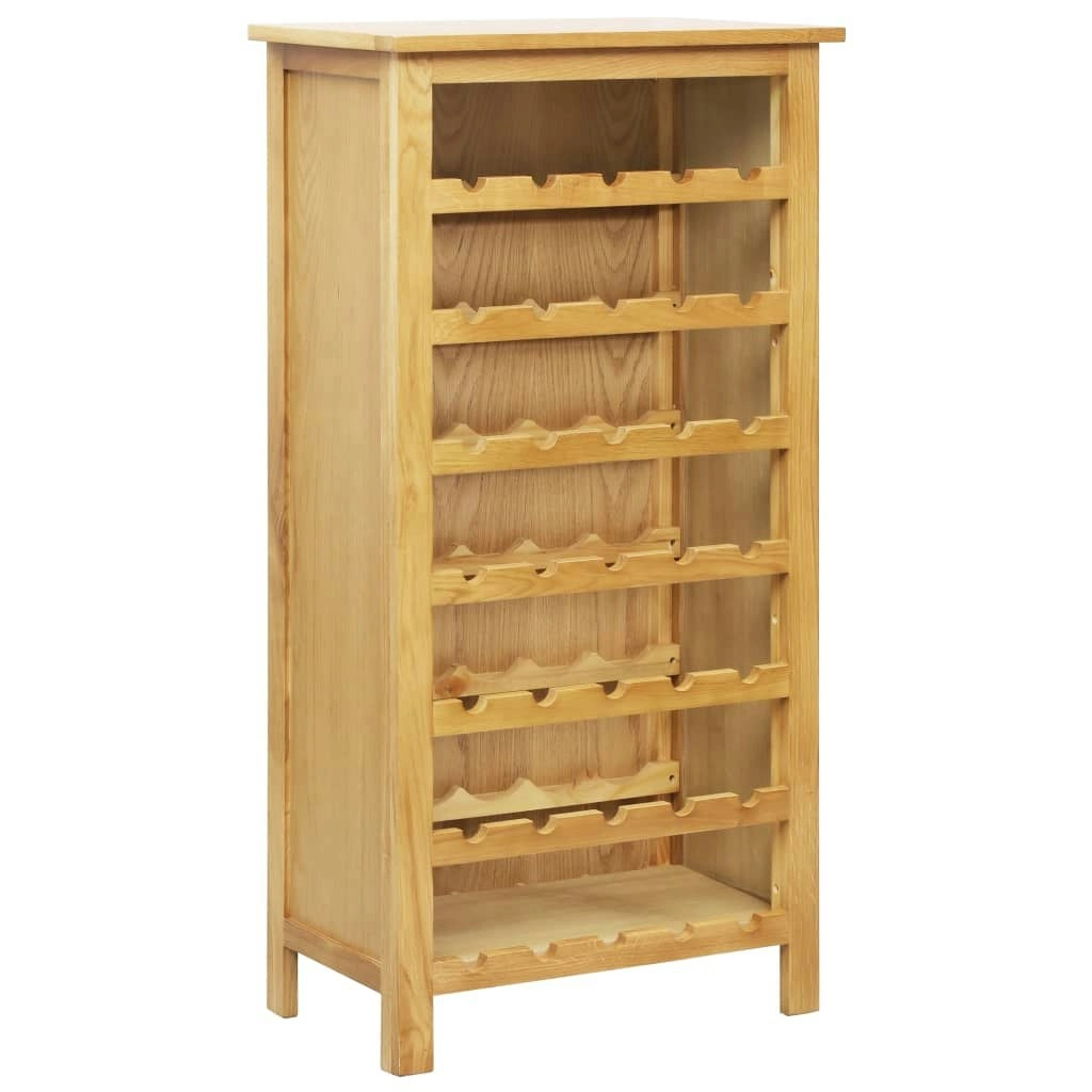 Wine Cabinet 56x32x110 cm Solid Oak Wood 247464