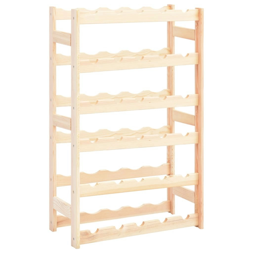 Wine Rack for 30 Bottles Solid Wood Pine 286194