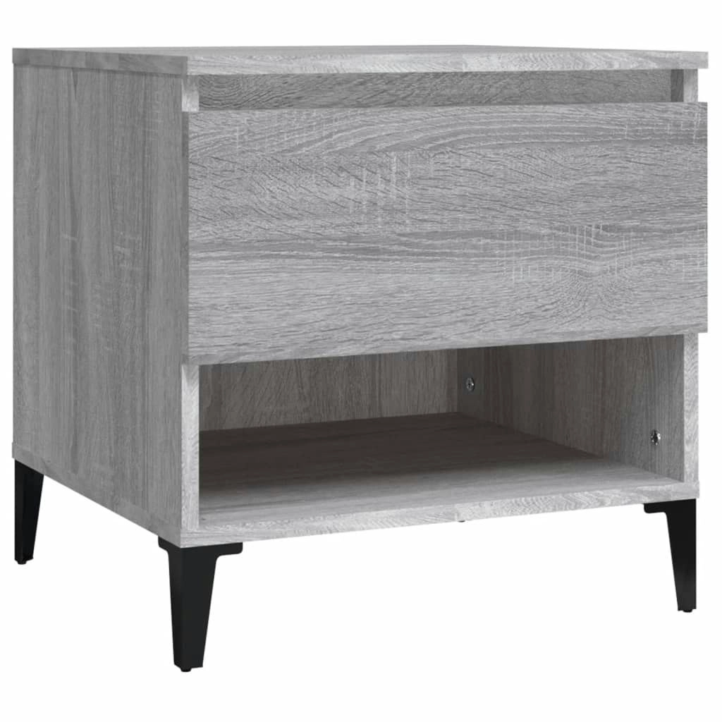 Side Table Grey Sonoma 50x46x50 cm Engineered Wood 819560