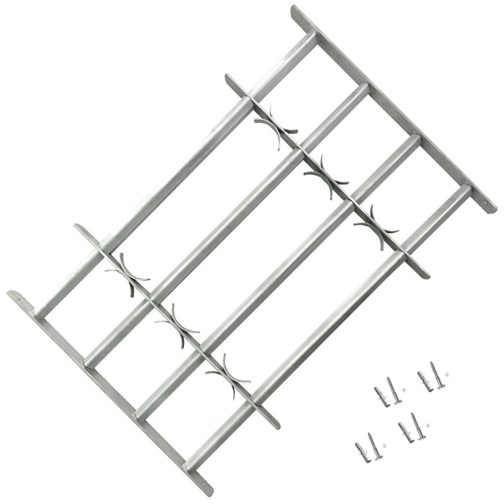 Adjustable Security Grille for Windows with 4 Crossbars 500-650 mm 141385