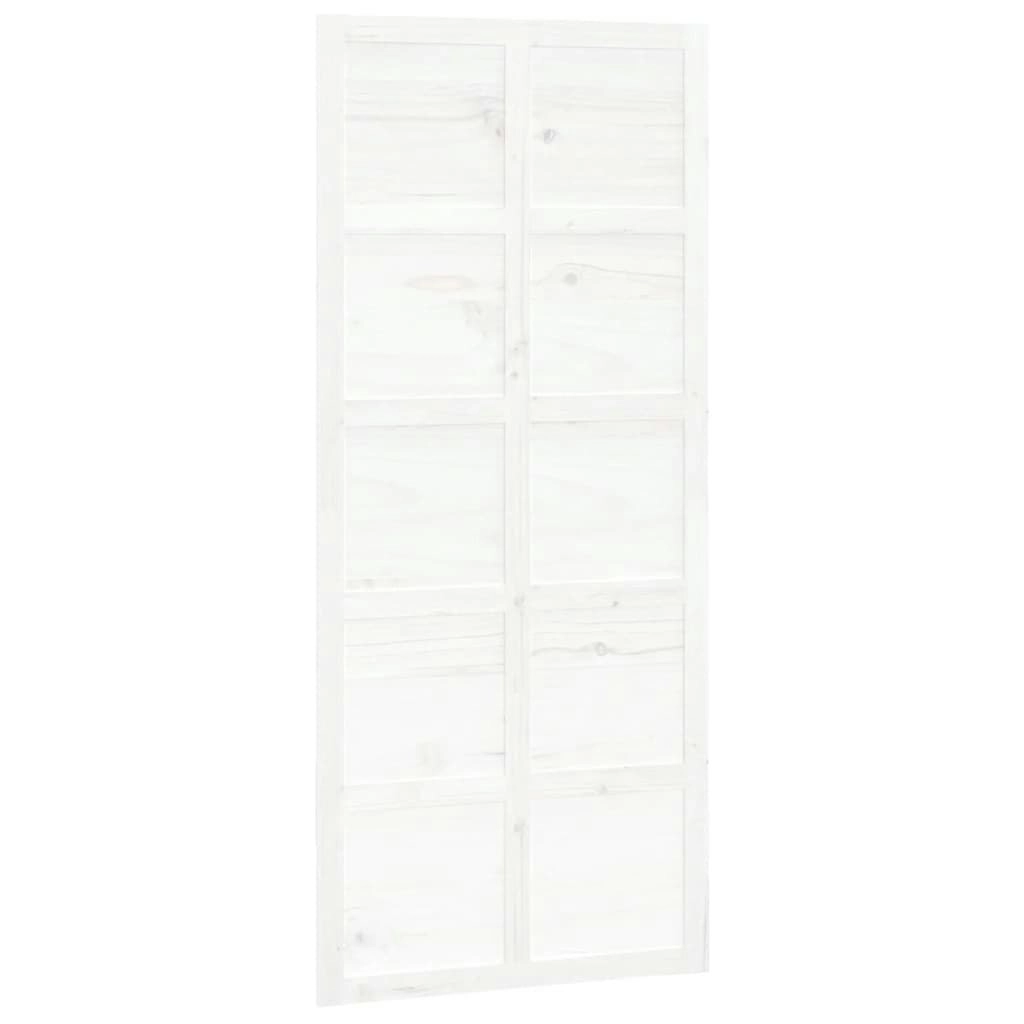 Barn Door White 90x1.8x214 cm Solid Wood Pine 824634