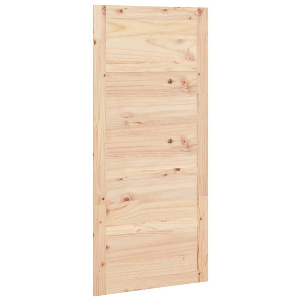 Barn Door 90x1.8x204.5 cm Solid Wood Pine 824618