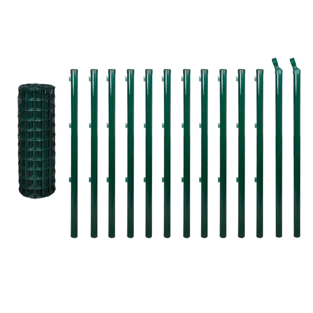 Euro Fence Steel 25x1 m Green 142399