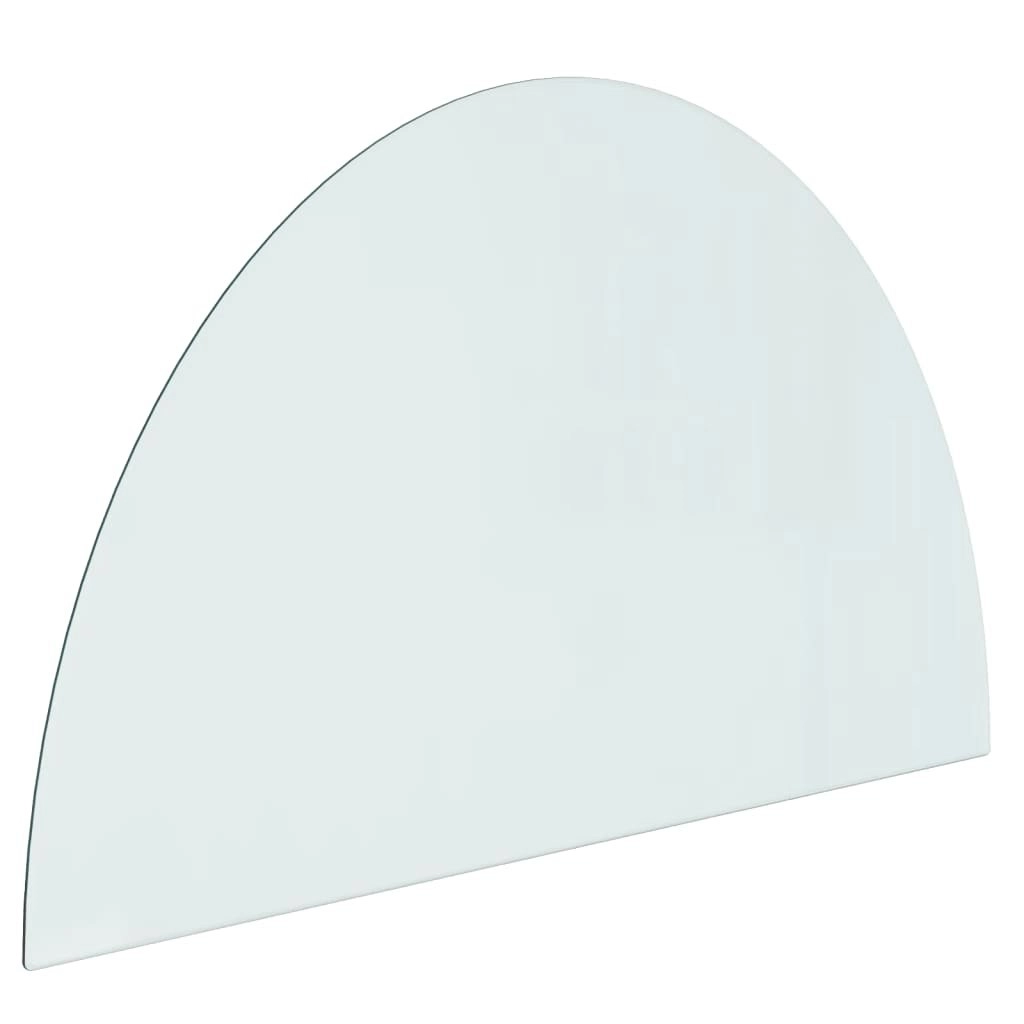 Fireplace Glass Plate Half Round 1000x600 mm 324118