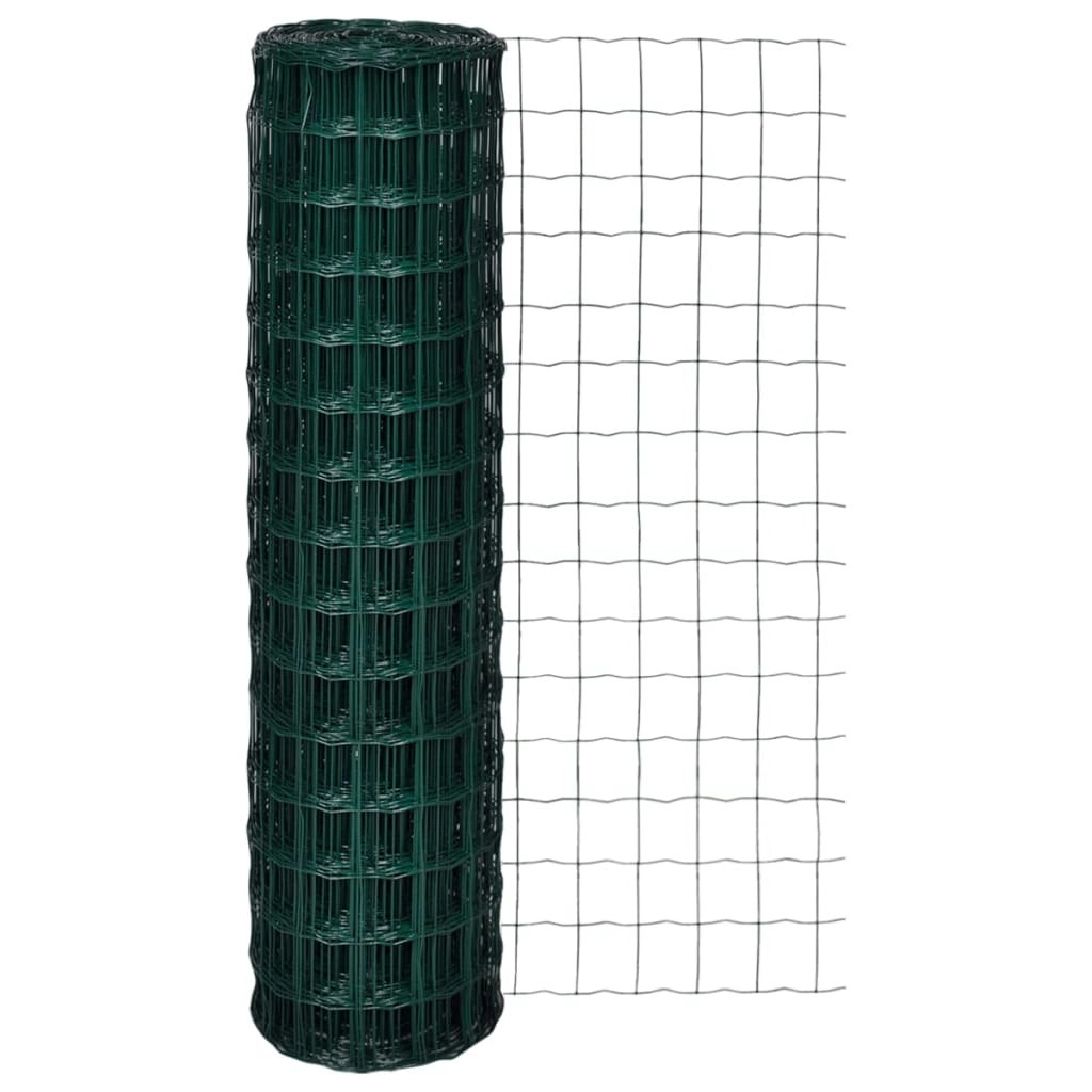 Euro Fence Steel 25x1.5 m Green 140581