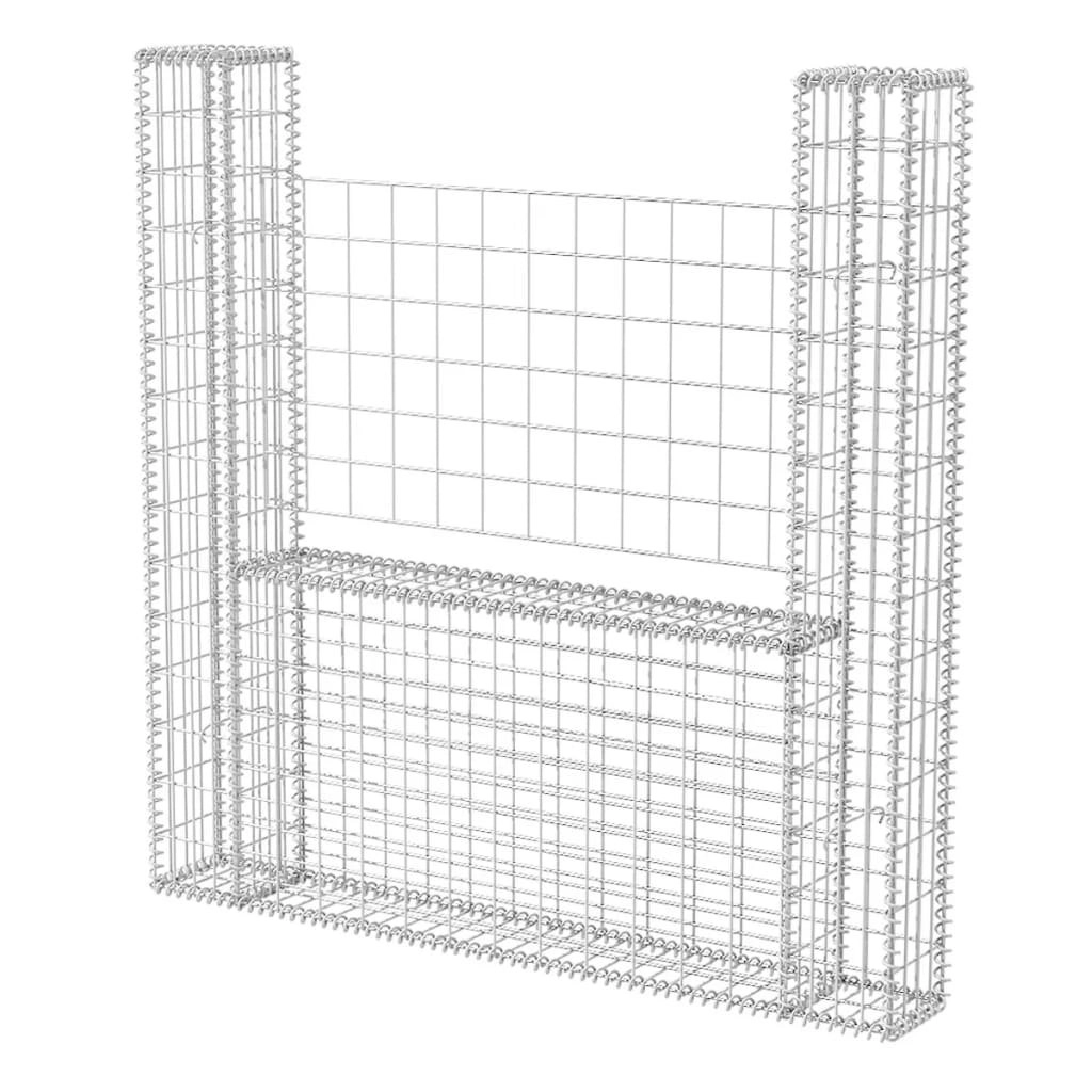 Gabion Basket U-Shape Galvanised Steel 160x20x150 cm 142545