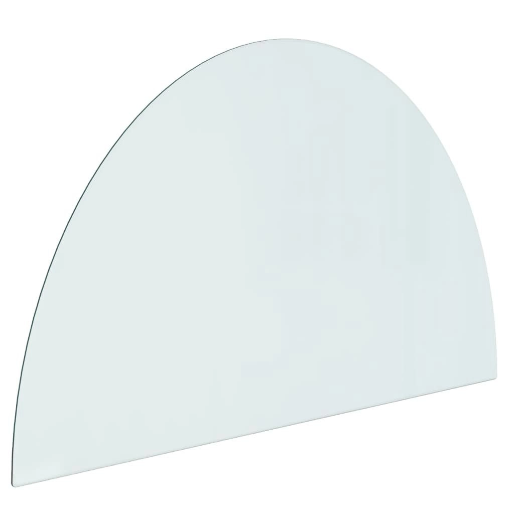 Fireplace Glass Plate Half Round 1000x600 mm 324112