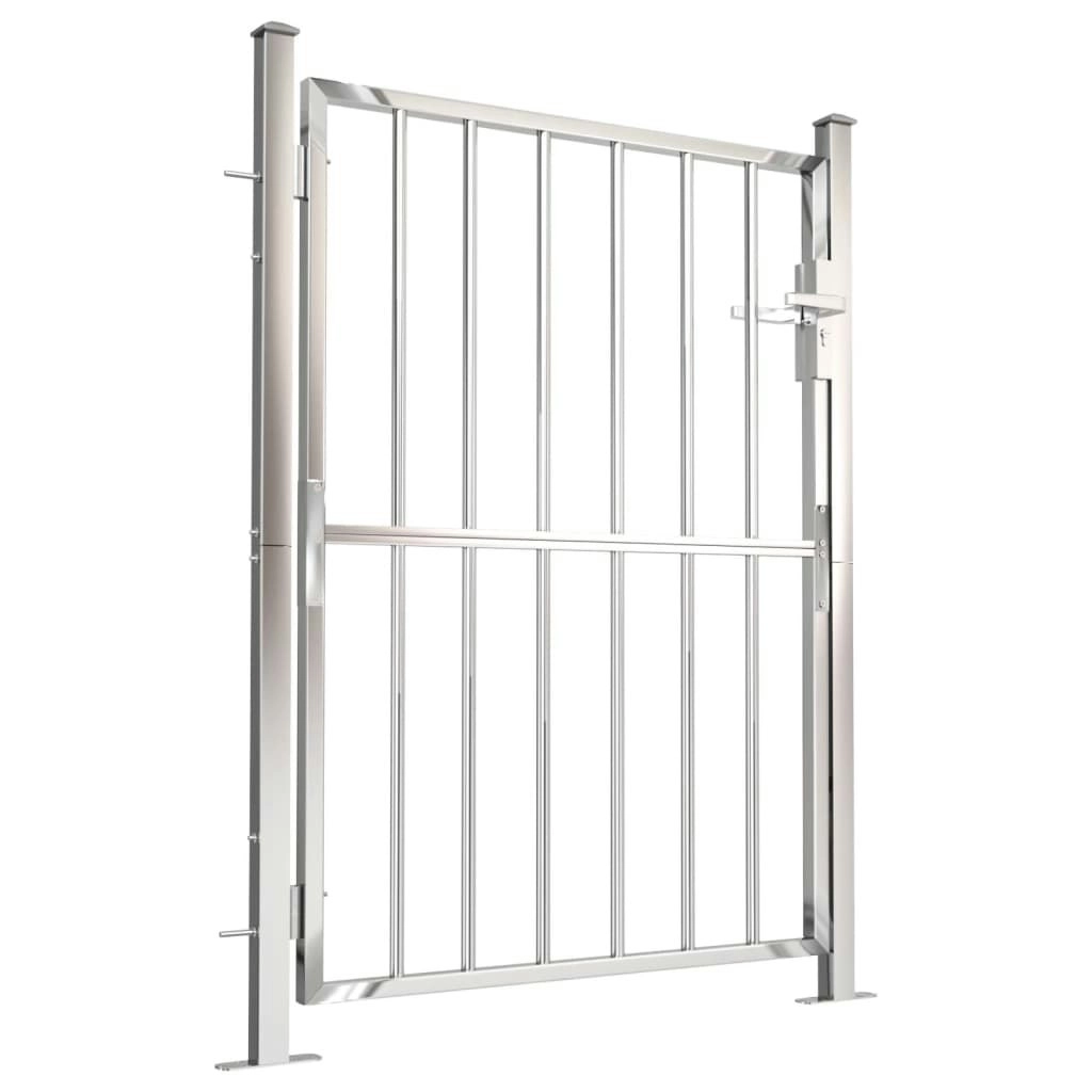 Garden Gate 100x125 cm Stainless Steel 316851